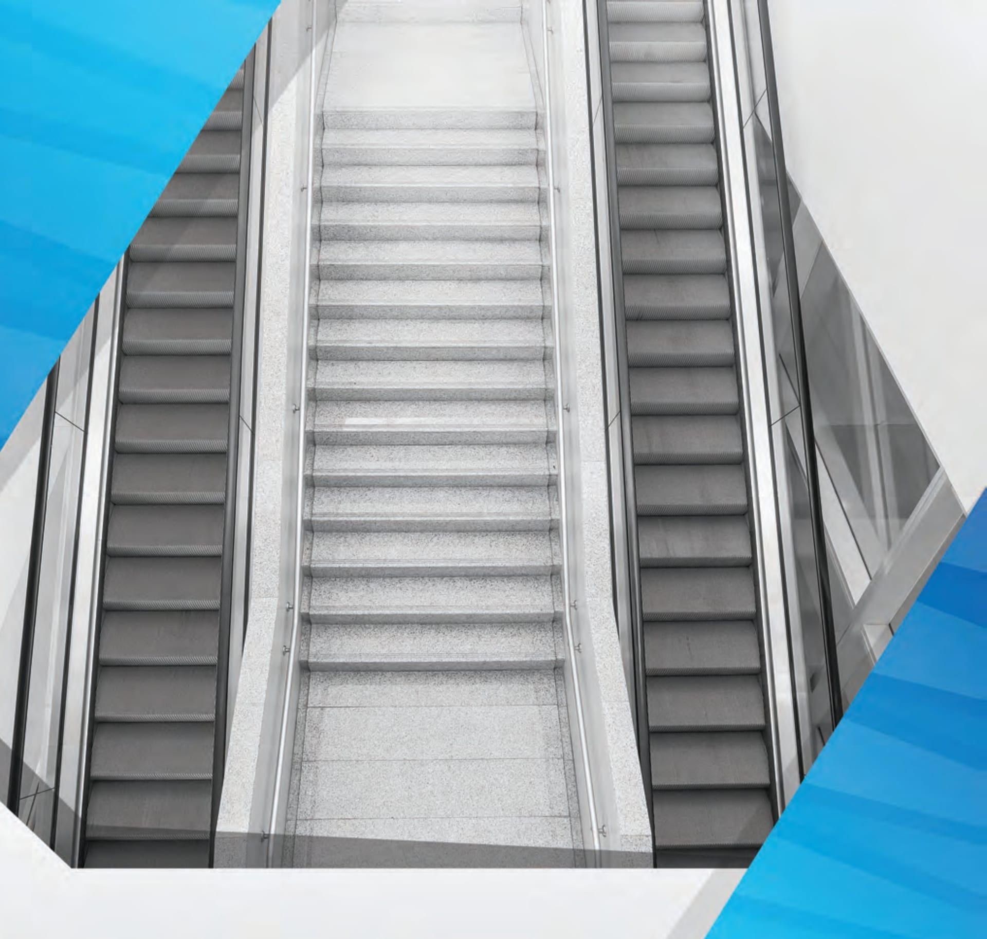 Escalator and building interior fitted by Evaccum